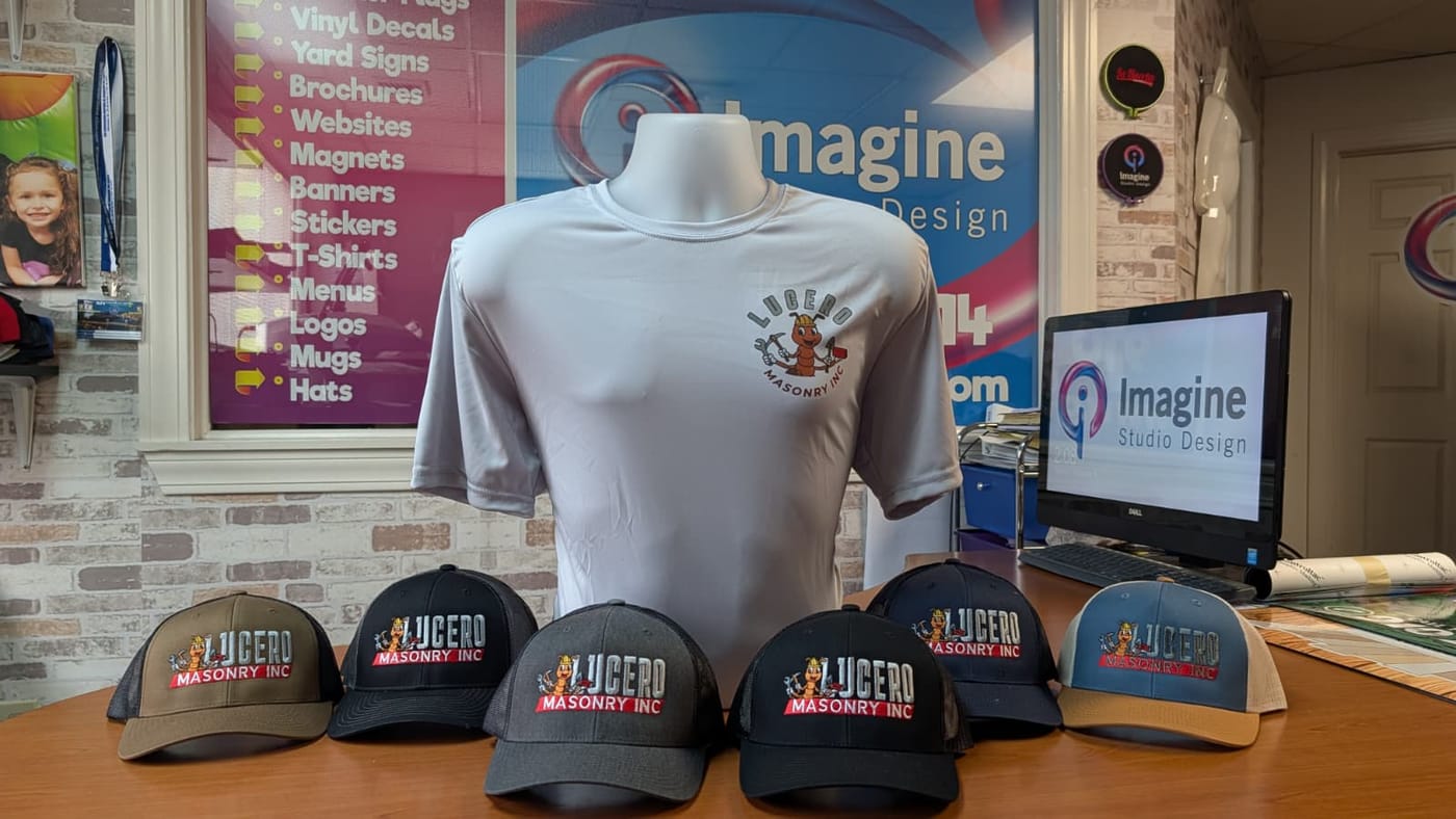 Imagine Studio Design showcase — vehicle wraps, signage, apparel and more